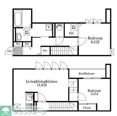 ソル プエンテ六町の物件間取画像
